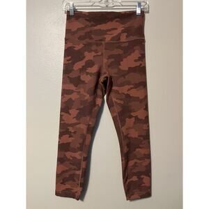 Lululemon Wunder Train High-Rise Crop Camo Briar Rose Multi Size 8 Training Gym